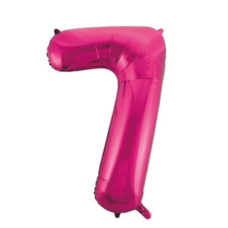 Foil balloon pink 7 
