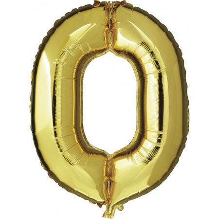 20 jaar gouden folie ballonnen 88 cm leeftijd/cijfer