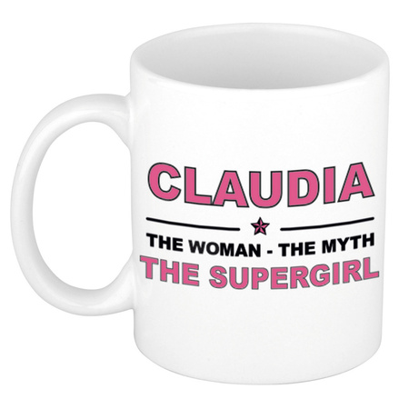 Claudia The woman, The myth the supergirl collega kado mokken/bekers 300 ml