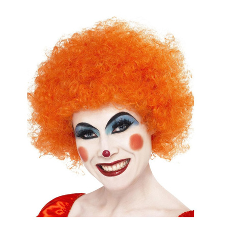 Orange clown wig