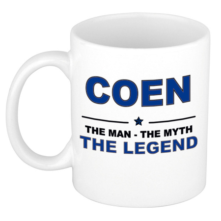 Coen The man, The myth the legend collega kado mokken/bekers 300 ml