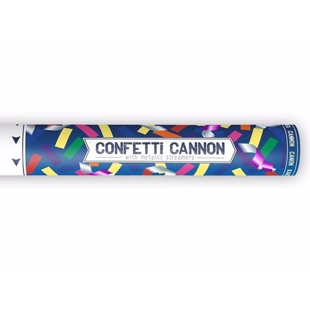Confetti shooters metallic kleuren mix 40 cm