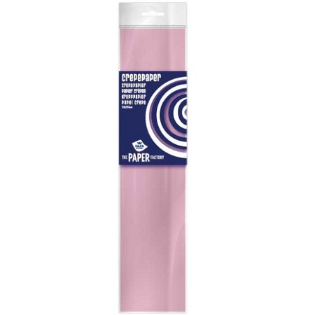 Crepe paper flat light pink 250 cm