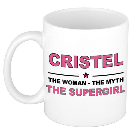 Cristel The woman, The myth the supergirl collega kado mokken/bekers 300 ml