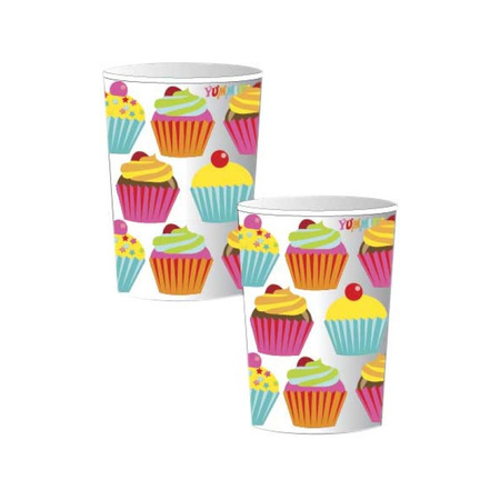 Cupcake party cups 8x pcs