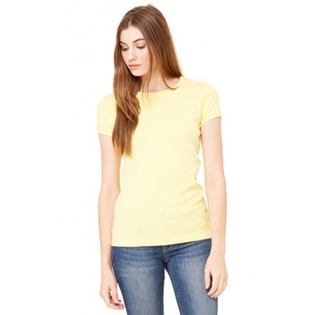 Dames skinny shirts Hanna geel