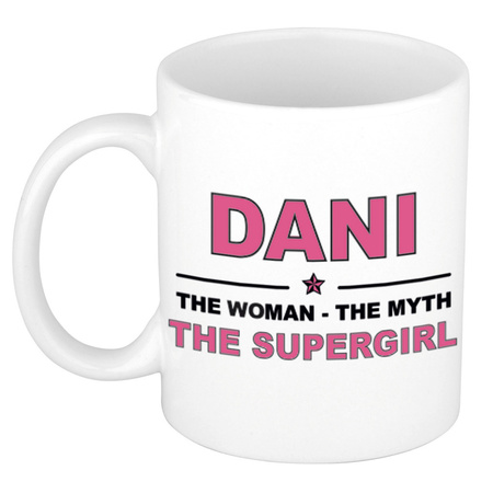 Dani The woman, The myth the supergirl collega kado mokken/bekers 300 ml