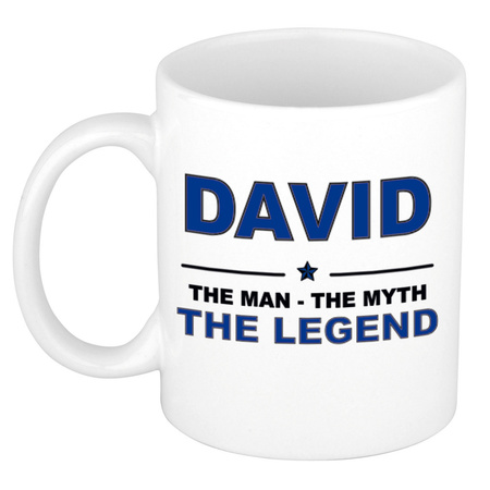 David The man, The myth the legend collega kado mokken/bekers 300 ml