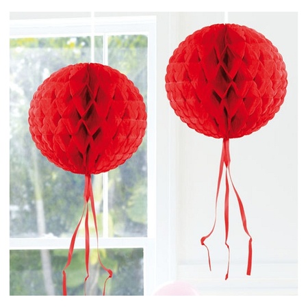 Decoration ball red  30 cm