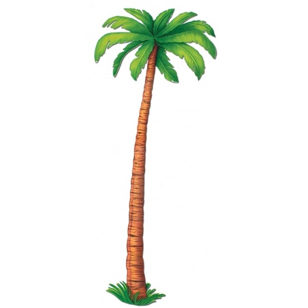 Decoratie Hawaii party thema palmboom - papier - 180 cm