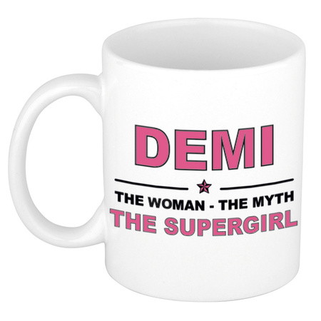Demi The woman, The myth the supergirl collega kado mokken/bekers 300 ml