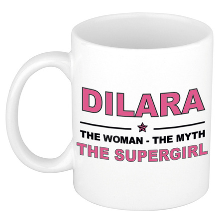 Dilara The woman, The myth the supergirl collega kado mokken/bekers 300 ml