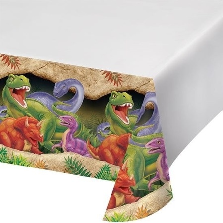 Dinosaur themed tablecloth
