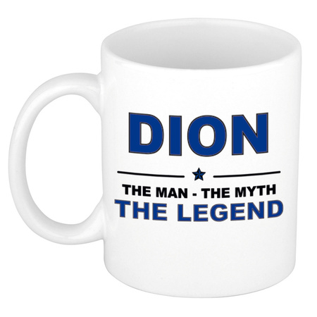 Dion The man, The myth the legend collega kado mokken/bekers 300 ml
