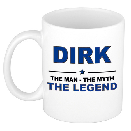 Dirk The man, The myth the legend name mug 300 ml