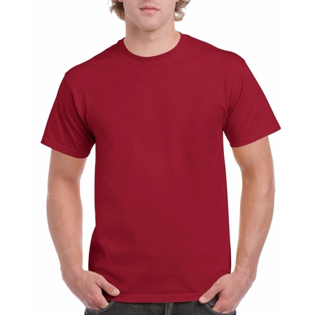 Donker rode team shirts voor volwassen