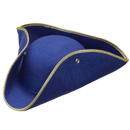 Triangular pirate hat blue