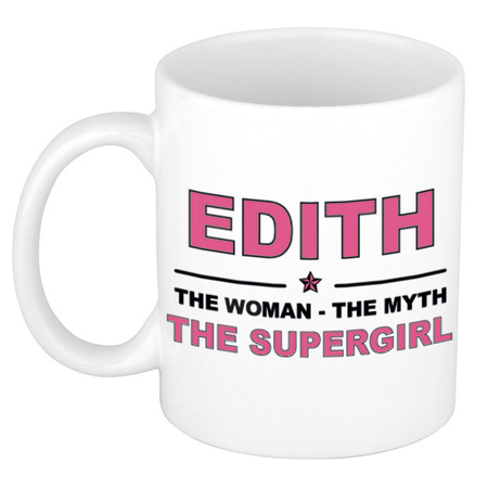 Edith The woman, The myth the supergirl name mug 300 ml
