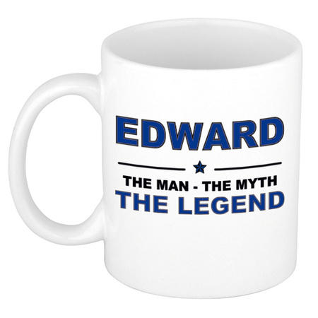 Edward The man, The myth the legend collega kado mokken/bekers 300 ml