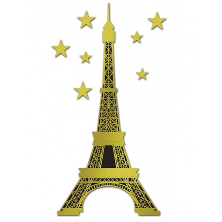 Folie poster gouden Eiffeltoren