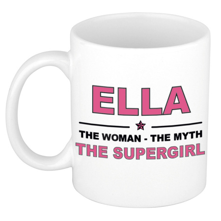 Ella The woman, The myth the supergirl collega kado mokken/bekers 300 ml