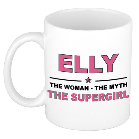 Elly The woman, The myth the supergirl collega kado mokken/bekers 300 ml