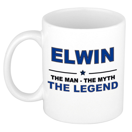 Elwin The man, The myth the legend collega kado mokken/bekers 300 ml