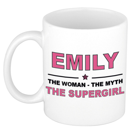 Emily The woman, The myth the supergirl collega kado mokken/bekers 300 ml