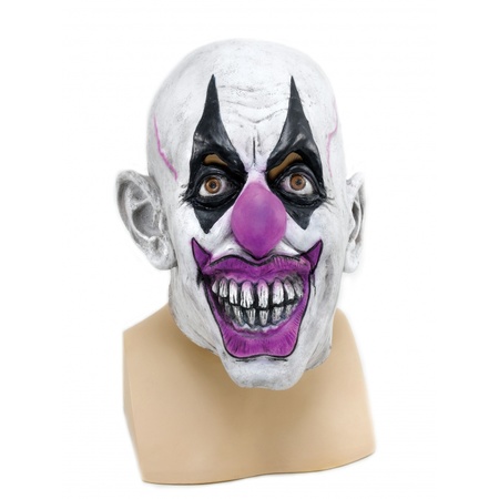Verkleed enge clown masker voor volwassenen
