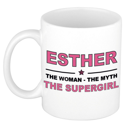 Esther The woman, The myth the supergirl collega kado mokken/bekers 300 ml