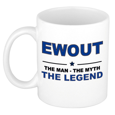 Ewout The man, The myth the legend collega kado mokken/bekers 300 ml