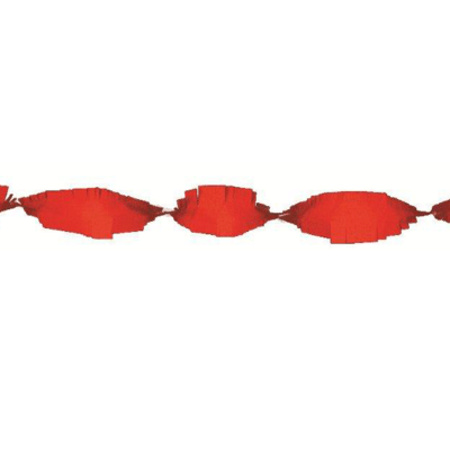 Red paper garland 24 m