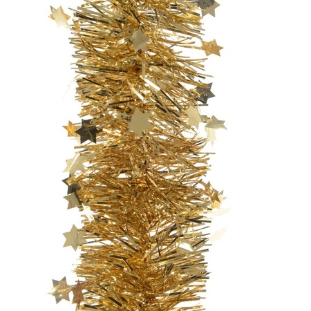 Party garland with stars gold 10 x 270 cm
