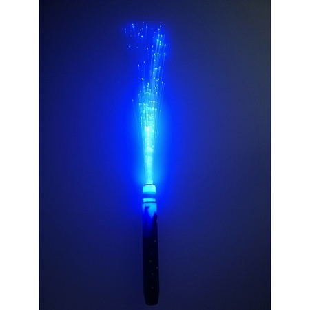 Fiber LED light stick blue
