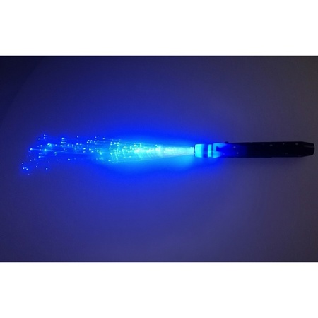 Fiber LED licht stick blauw