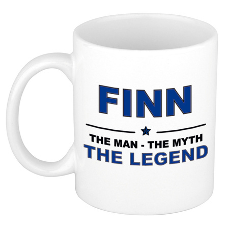 Finn The man, The myth the legend collega kado mokken/bekers 300 ml