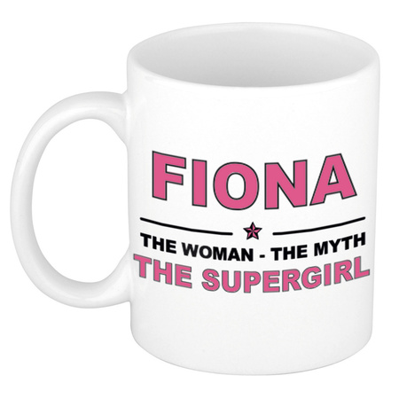 Fiona The woman, The myth the supergirl collega kado mokken/bekers 300 ml