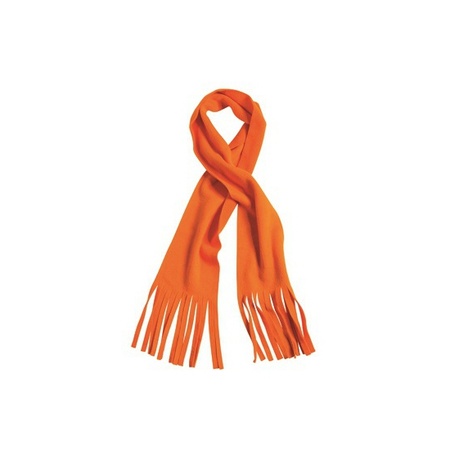 Fleece sjaal van polyester oranje