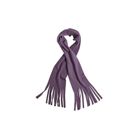 Paarse fleece sjaal van polyester
