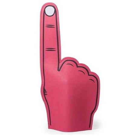 Foam finger red 50 cm supporters party gadgets