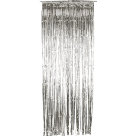 Silver door curtain 244 cm