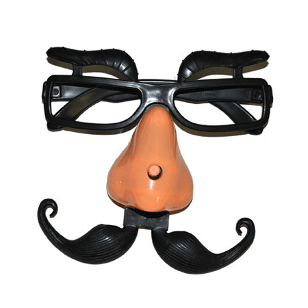 Funny glasses with nose and eyebrows