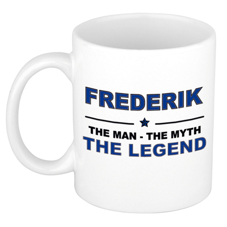 Frederik The man, The myth the legend collega kado mokken/bekers 300 ml