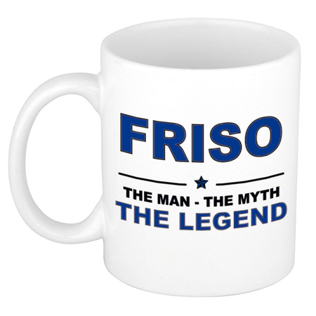Friso The man, The myth the legend collega kado mokken/bekers 300 ml
