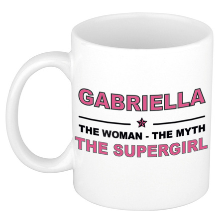 Gabriella The woman, The myth the supergirl collega kado mokken/bekers 300 ml