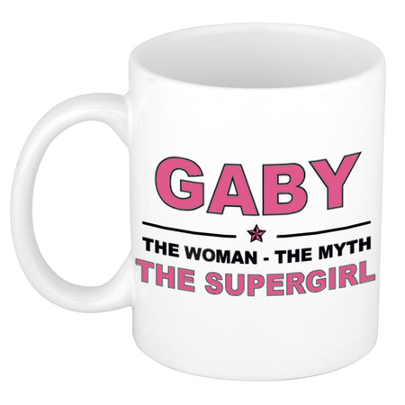 Gaby The woman, The myth the supergirl collega kado mokken/bekers 300 ml