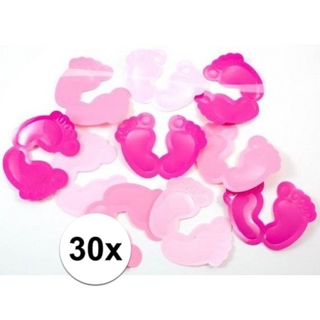 Kraamfeest confetti roze 30 stuks