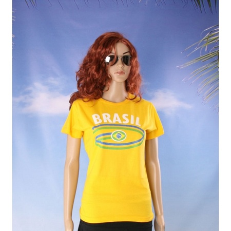 Shirts met vlag van Brazilie dames