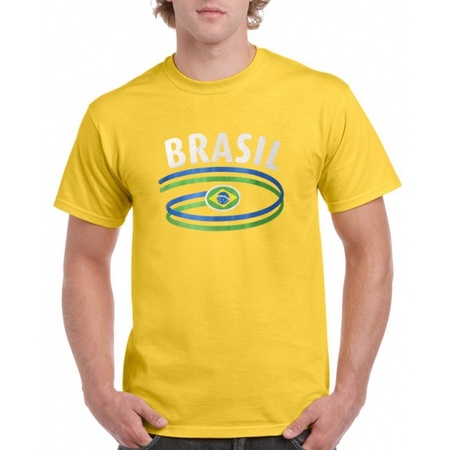 Shirts met vlag van Brazilie heren