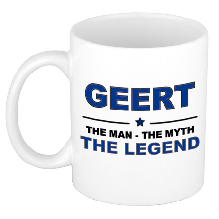 Geert The man, The myth the legend collega kado mokken/bekers 300 ml